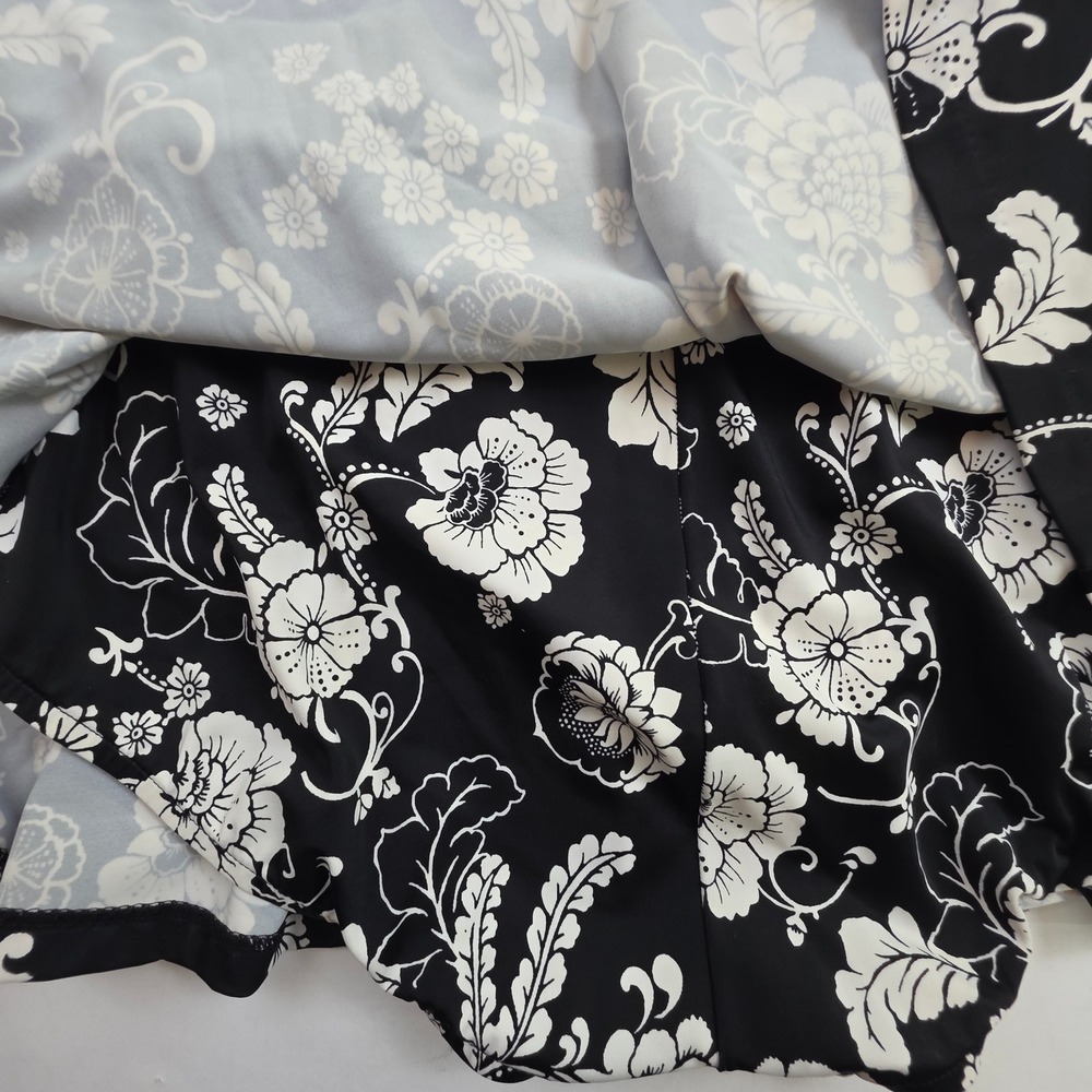 Azul Swim Dress Womens 22W Black White Floral Modest Romantic Vintage Versatile - Picture 8 of 15